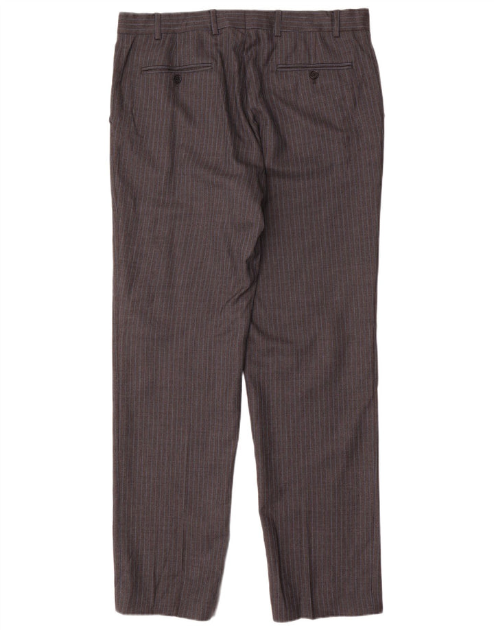 Jaeger Męski 2-częściowy garnitur zapinany na 2 guziki UK 42 XL W36 L34 Szary Prążki Klasyczny