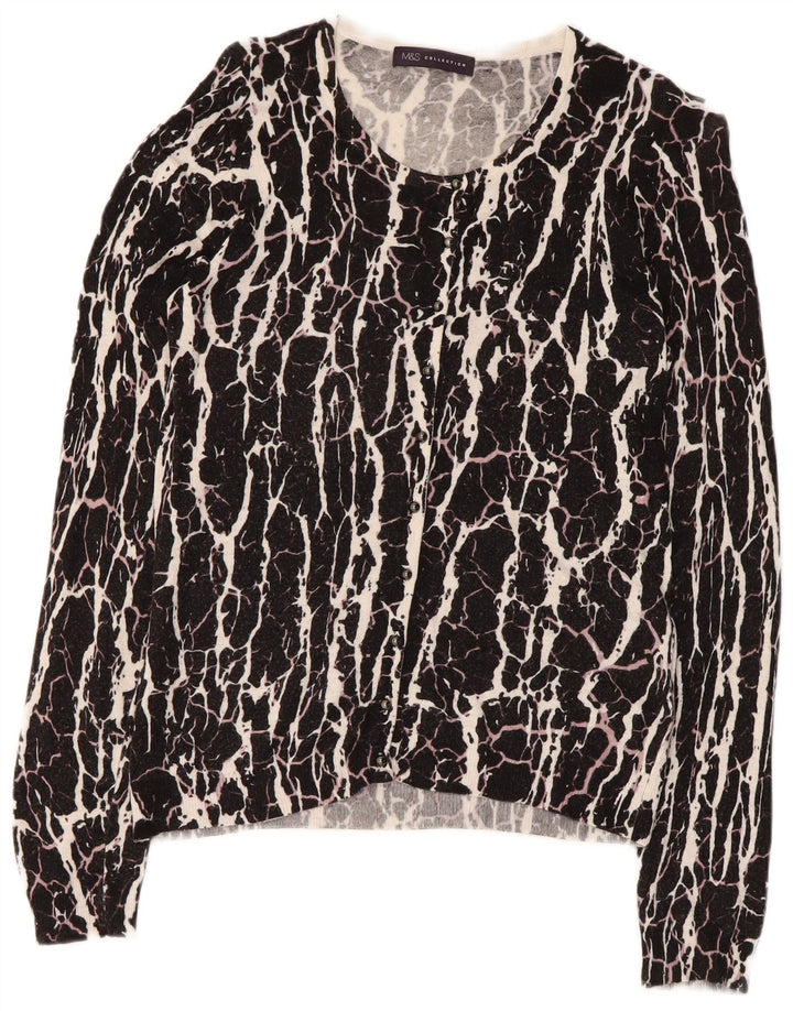 Marks & Spencer Damski sweter z dekoltem w łódkę, UK 8, mały, czarny