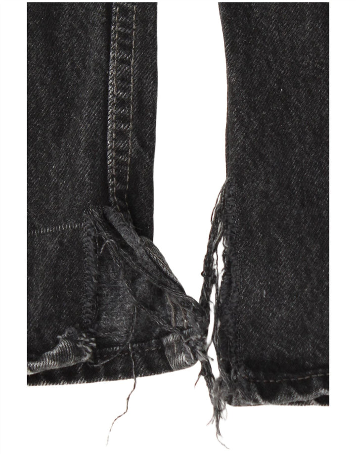 Damskie dżinsy Levi's 501 Straight W28 L30 Czarna bawełna