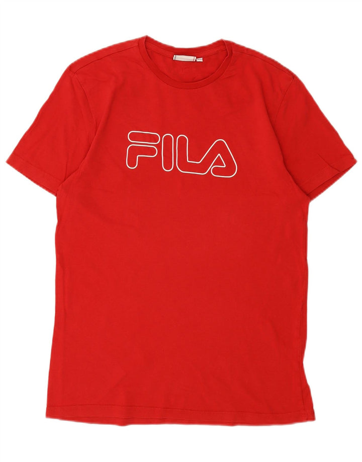 Męska koszulka z grafiką FILA Top XS, czerwona