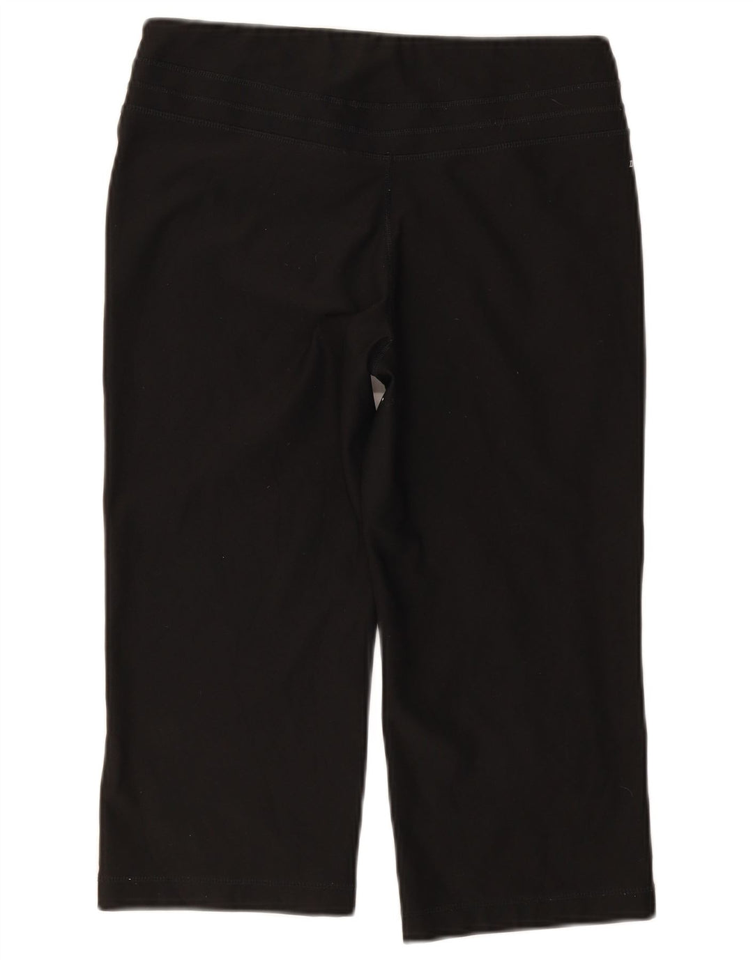 Damskie legginsy Nike Dri Fit Capri, średnie czarne, poliestrowe, sportowe