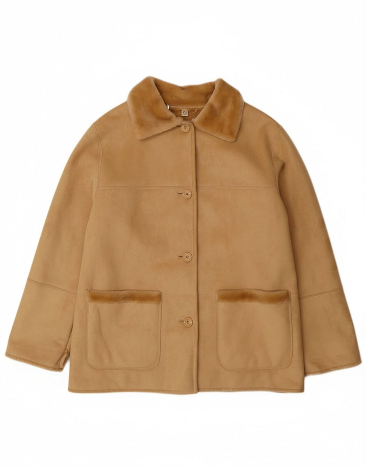Kurtka damska Sherpa VINTAGE EU 44 XL beżowa akrylowa