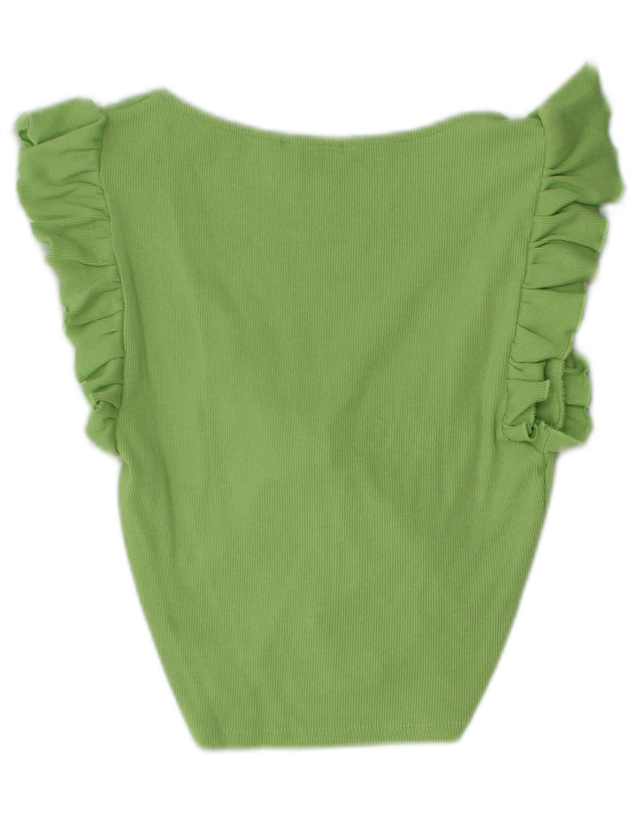Damska bluzka Zara Crop Top UK 12 Medium Green