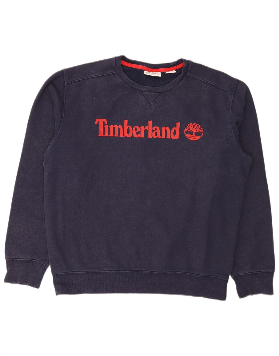 Męska bluza z grafiką Timberland, duża, granatowa, bawełniana