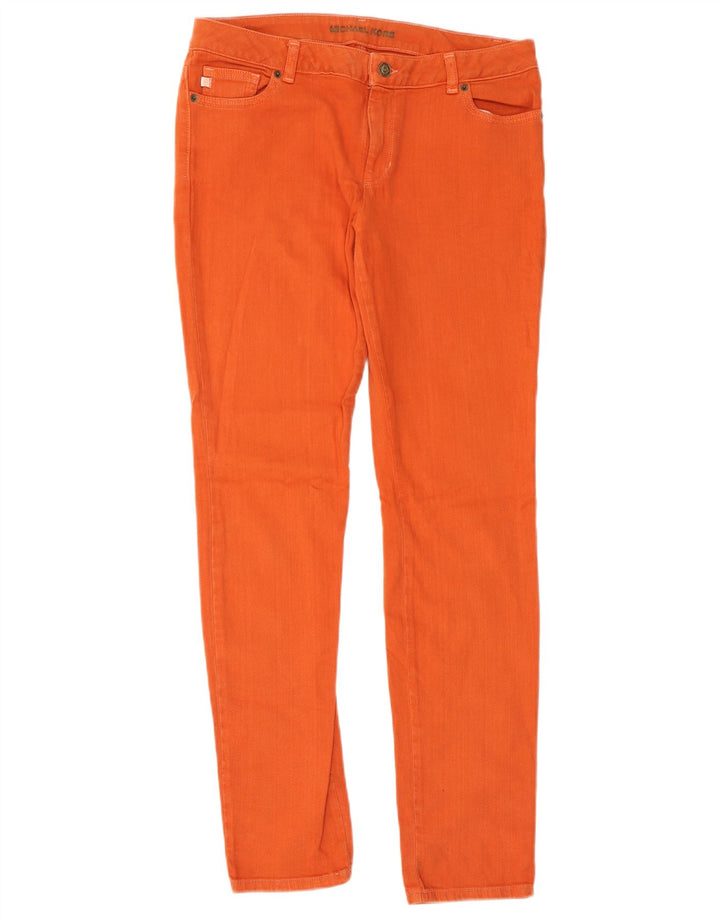 Damskie jeansy Michael Kors US 6 Medium W34 L32 Pomarańczowa bawełna