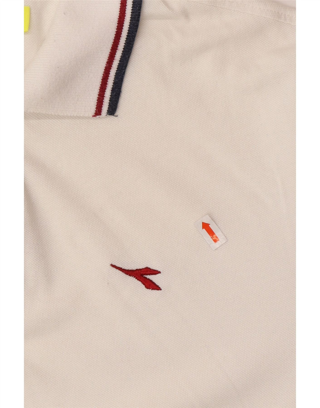 Męska koszulka polo DIADORA, średnia biała bawełna