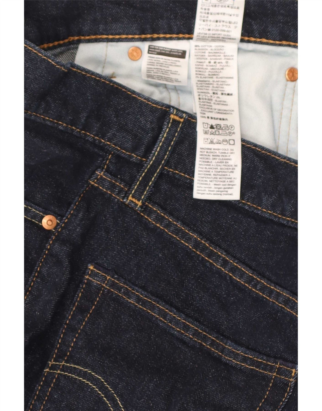 Męskie jeansy Levi's 511 Slim W31 L32 Granatowa bawełna