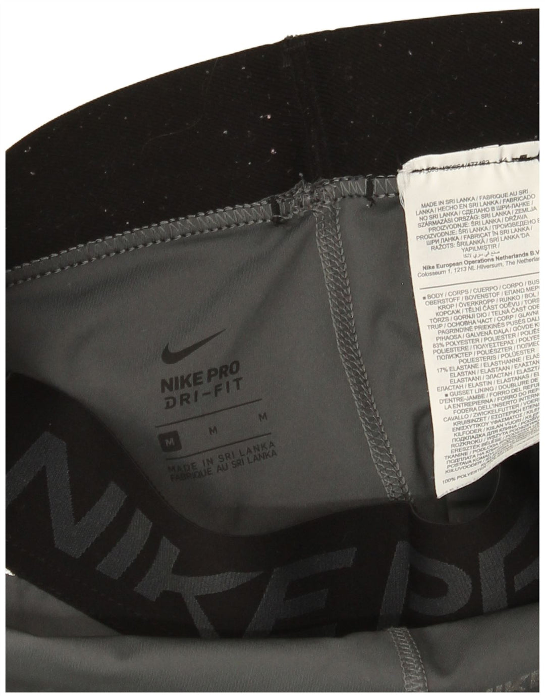Damskie legginsy Nike Dri Fit Graphic UK 12, średnioszary, poliestrowy