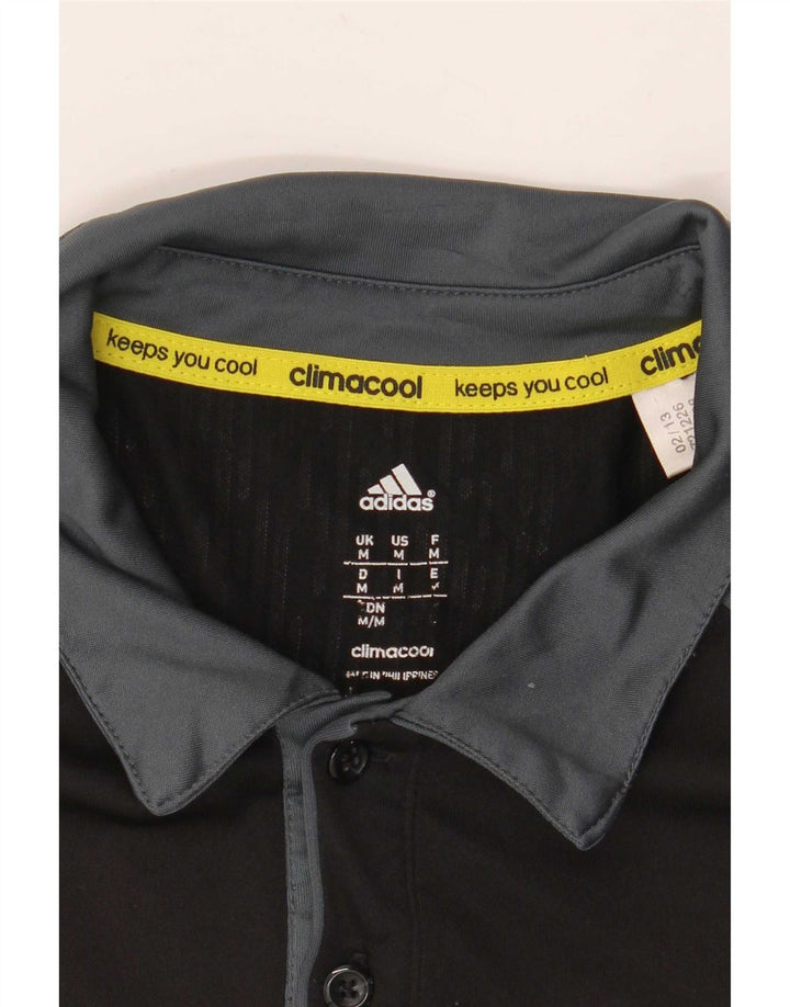 Męska koszulka polo Adidas Climacool w kolorze średnio czarnym