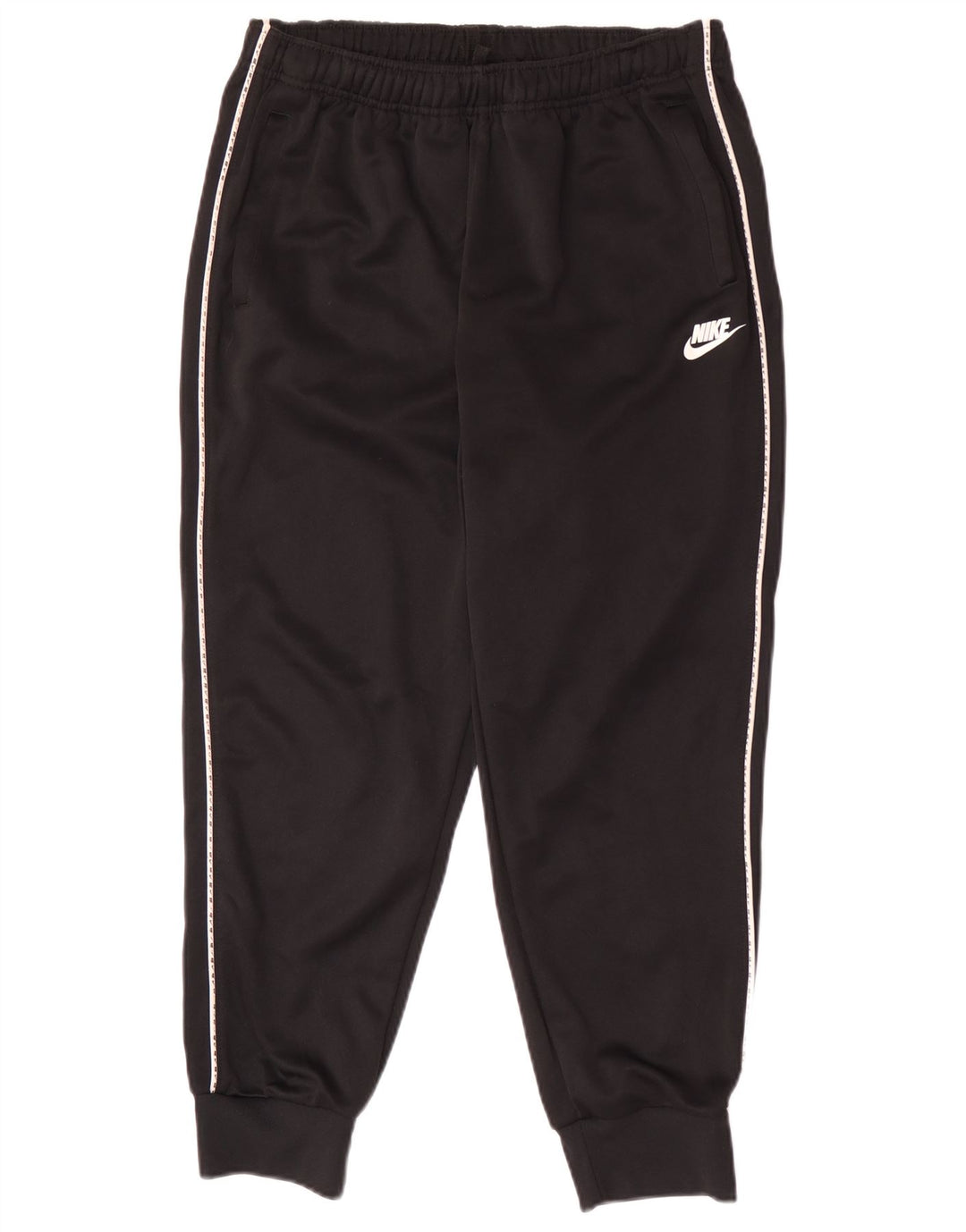 Męskie spodnie dresowe Nike Graphic, joggery, średni czarny poliester