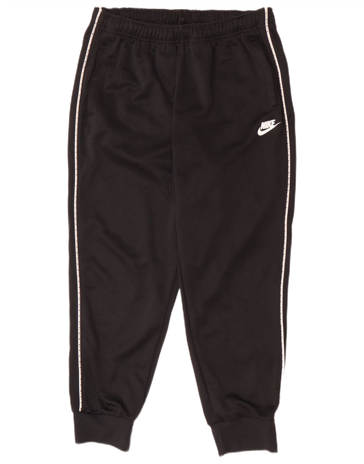 Męskie spodnie dresowe Nike Graphic, joggery, średni czarny poliester