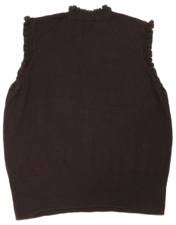 Damski podkoszulek z kamizelką Oasis UK 16, duży, czarny, bawełniany