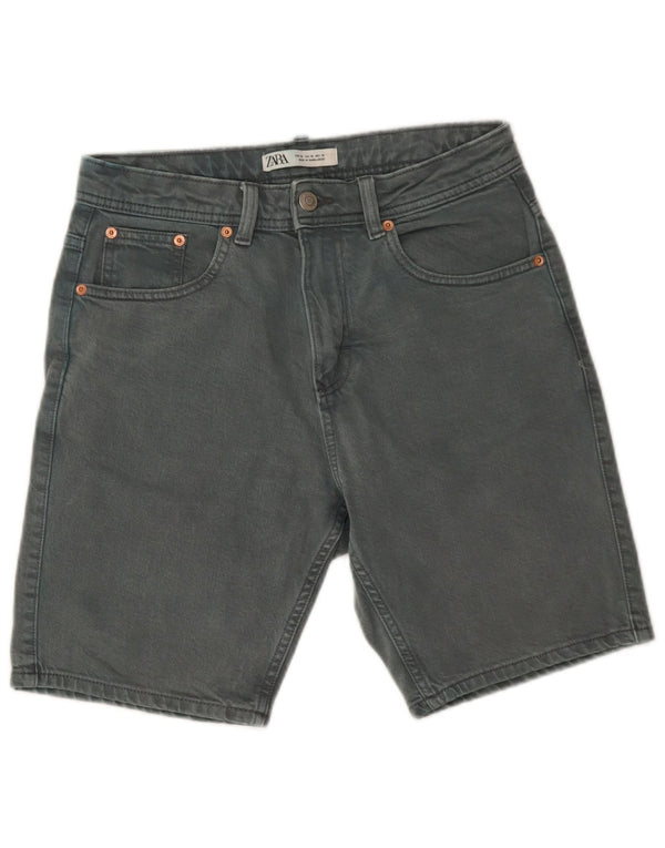 Męskie spodenki jeansowe Zara EU 38 Small W30, niebieska bawełna
