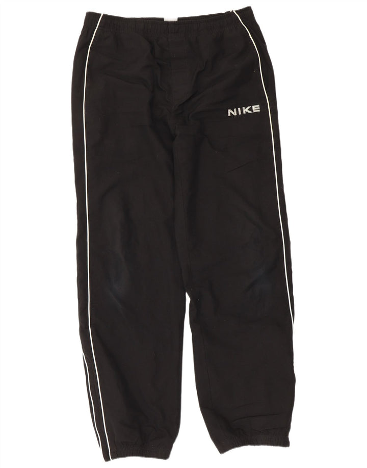 Męskie spodnie dresowe Nike Graphic, joggery, średni czarny poliester