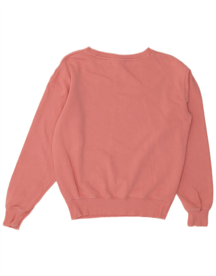 Damski sweter oversize z grafiką ELLESSE UK 8, mały, różowy, bawełniany