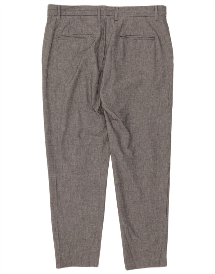 Męskie spodnie chino Zara XL W34 L30 Szary poliester