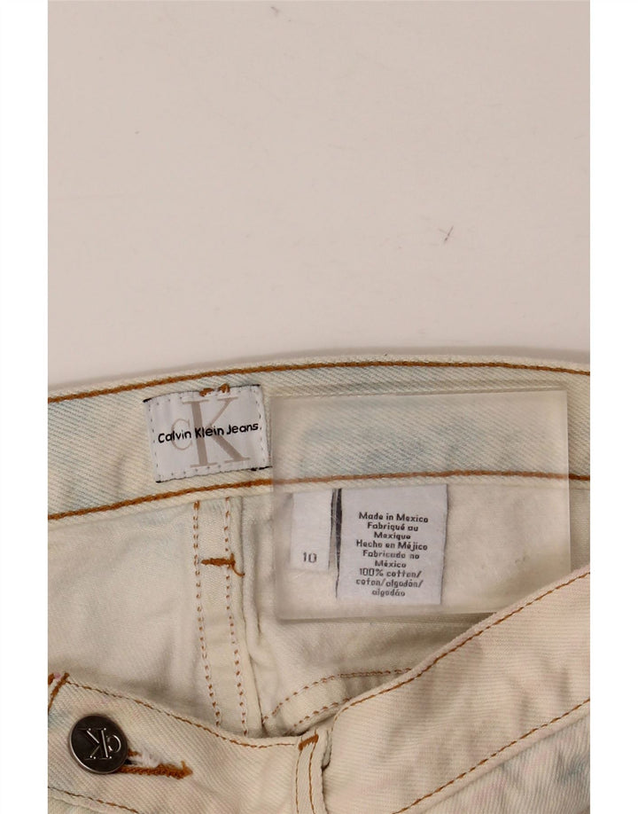 Damskie spodenki jeansowe CALVIN KLEIN US 10 Large W32 Blue Tie Dye Cotton