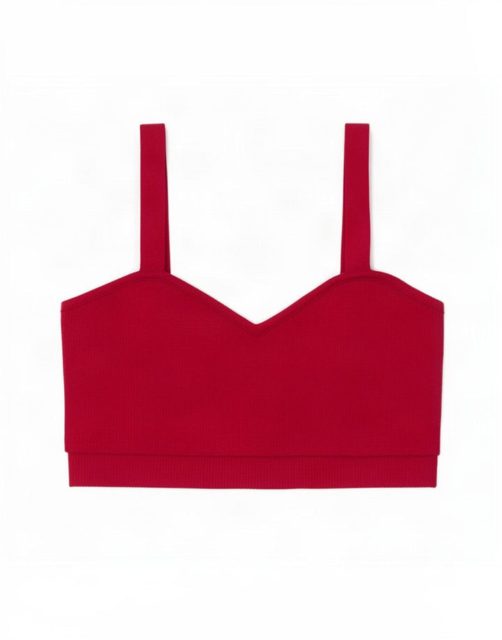 Damski dzianinowy krótki top Zara UK 12, średni różowy nylon