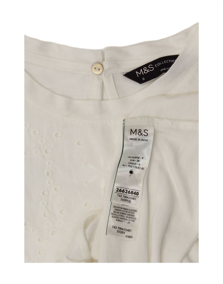 Bluzka damska Marks & Spencer Top UK 8 Small White Modal