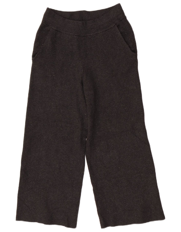 Damskie spodnie dresowe Massimo Dutti z szerokimi nogawkami UK 4 XS, czarne