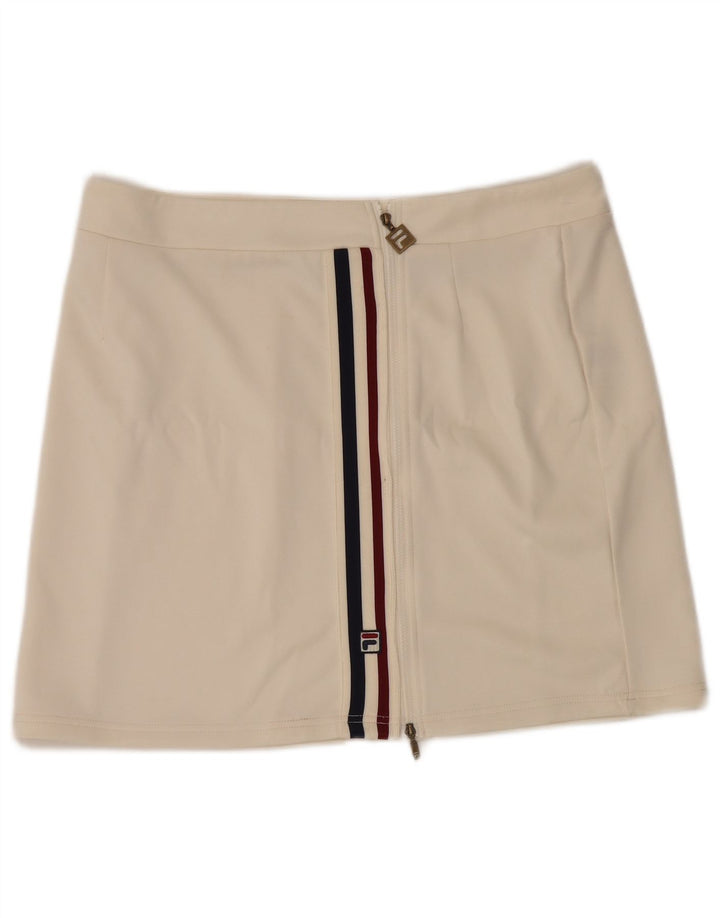 Damska spódniczka mini Fila XL W36 w kolorze złamanej bieli Poliester