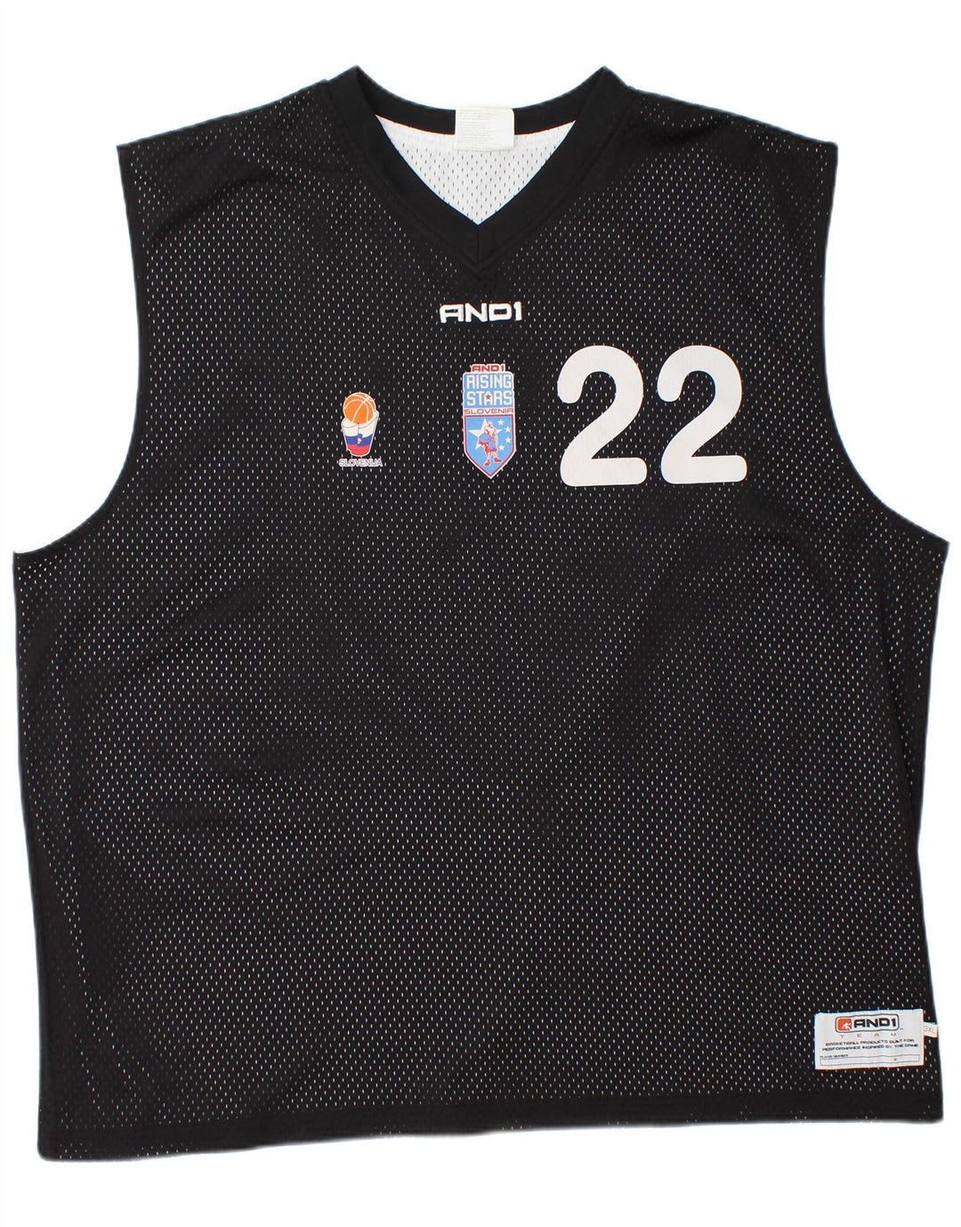 Męska kamizelka z grafiką And1, 3XL, czarny poliester