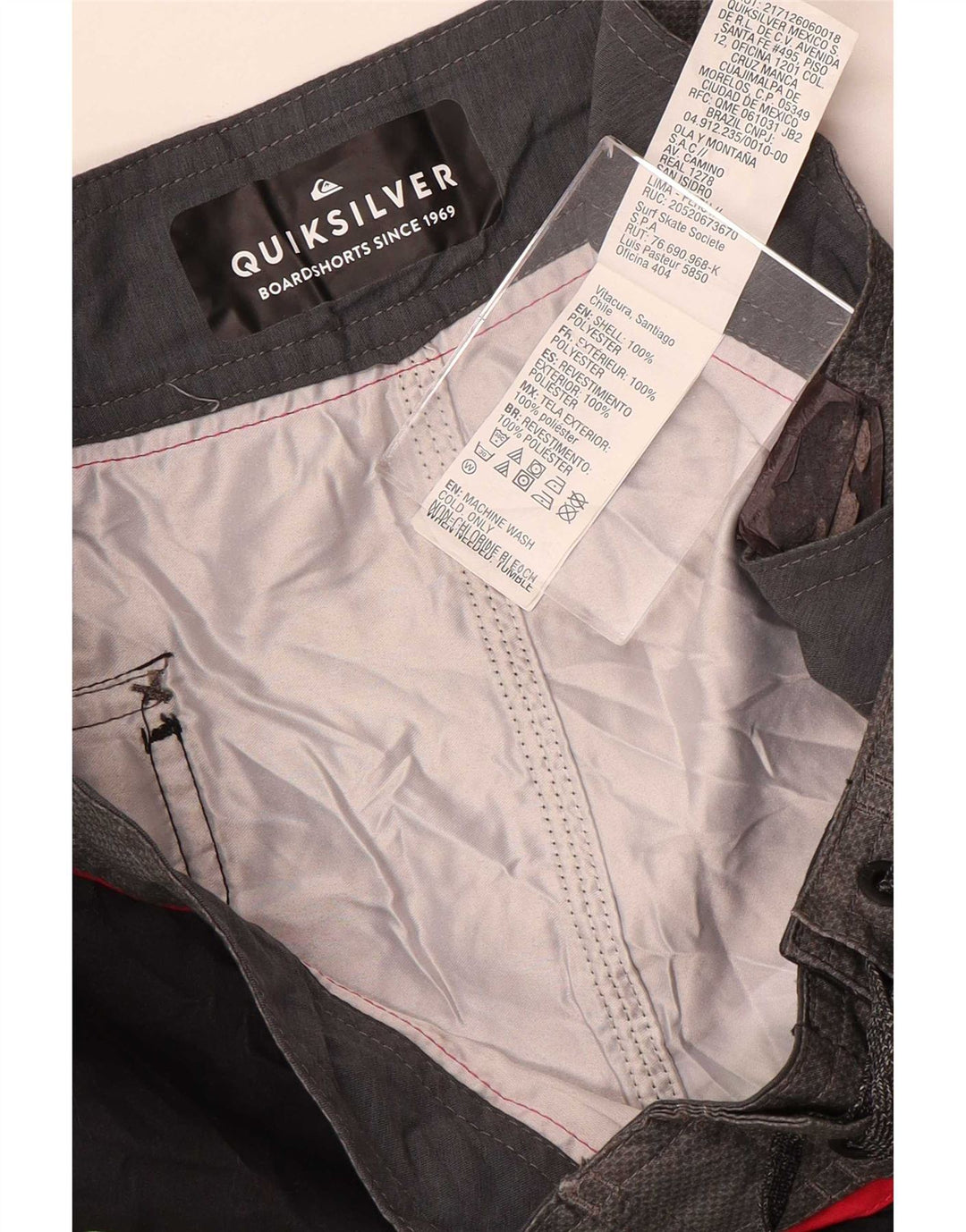 Męskie spodenki kąpielowe Quiksilver, średni czarny, kwiatowy poliester
