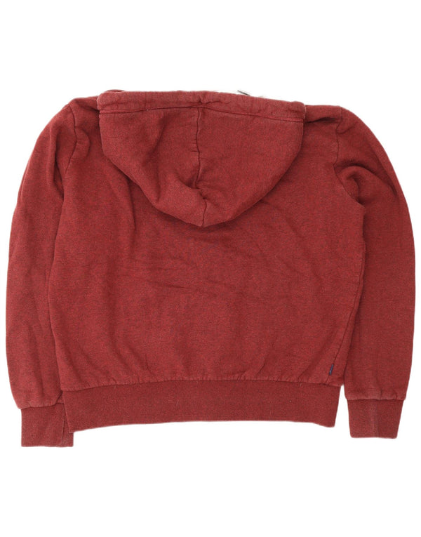 Męski sweter z kapturem i zamkiem Superdry 2XL, bordowa bawełna