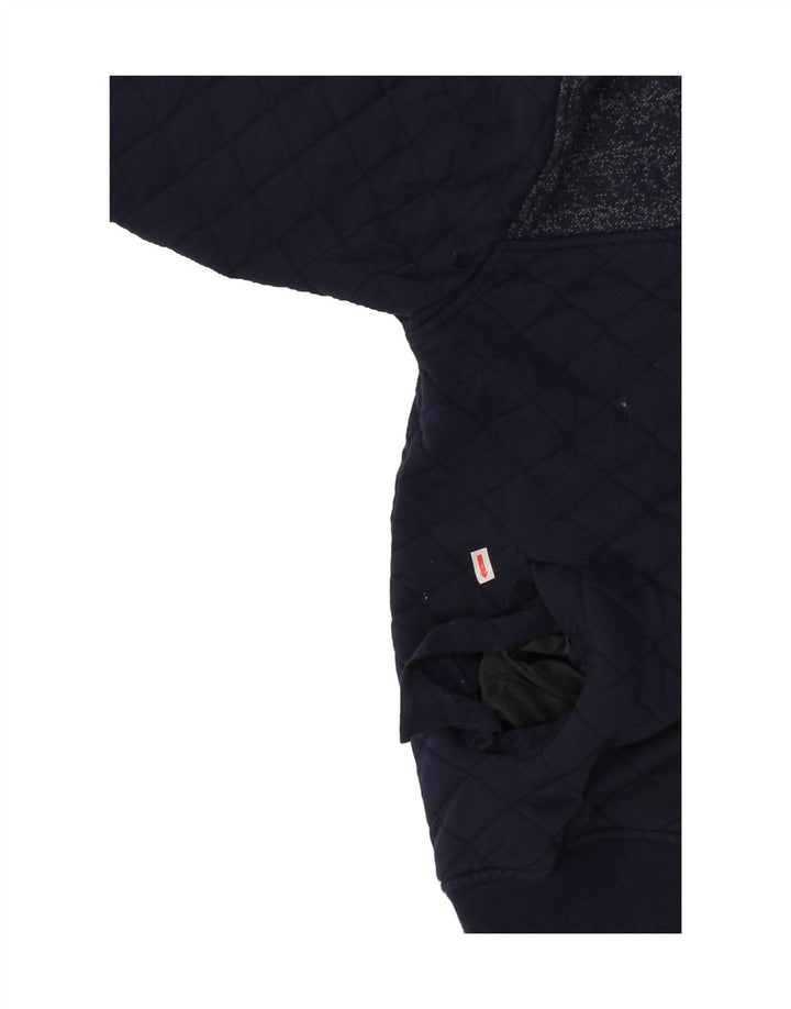 JACK & JONES Boys Bomber Jacket 15-16 Years Large Navy Blue Argyle/Diamond Vintage Jack & Jones and Second-Hand Jack & Jones from Messina Hembry 