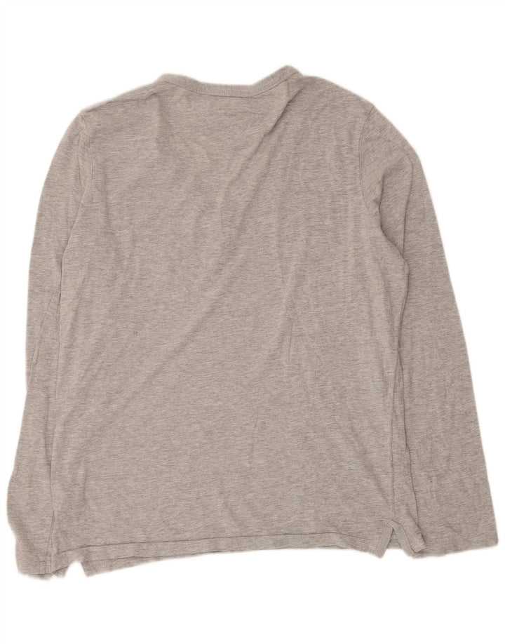 Damski top z długim rękawem Tommy Hilfiger UK 14, średnioszary, bawełniany