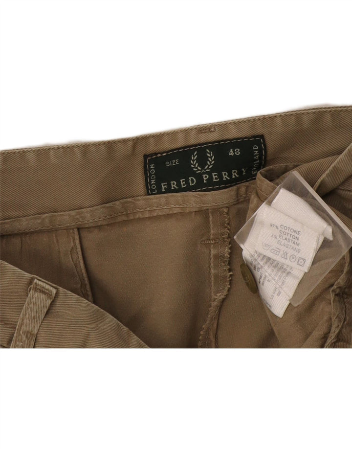 Męskie spodenki chino Fred Perry IT 48 Medium W32, bawełna khaki