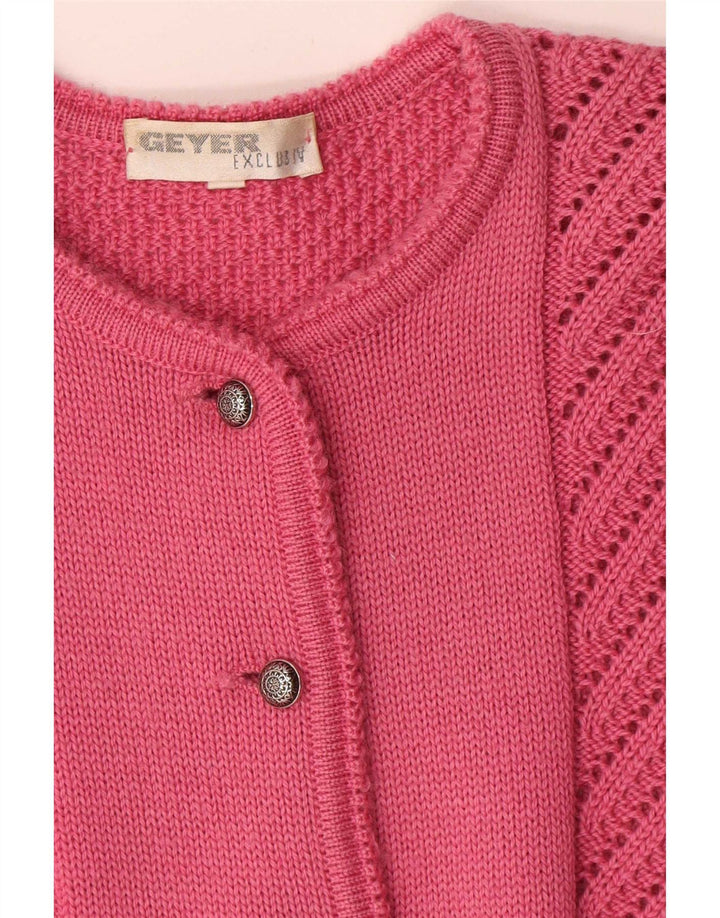 Sweter damski Geyer IT 42 Średni różowy wełniany