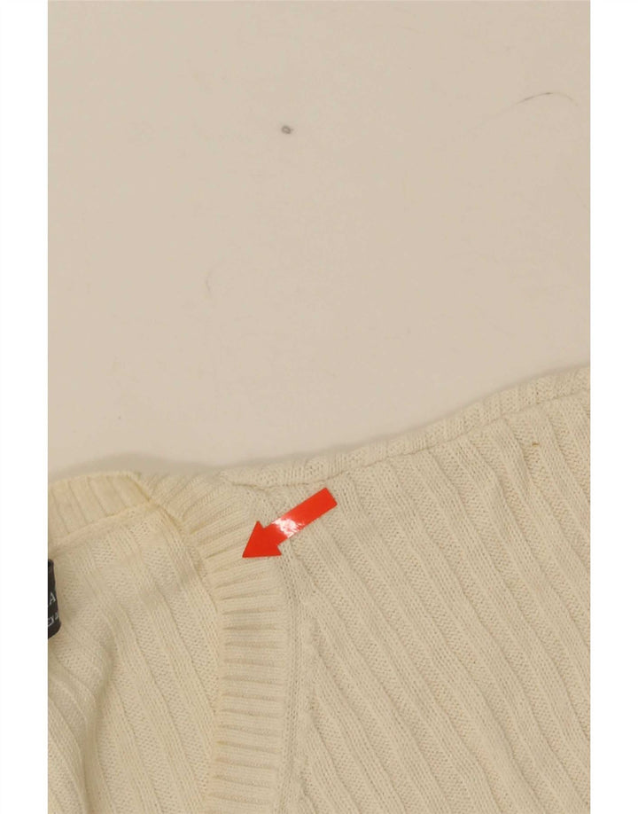 T-shirt męski Zara, duży, beżowy, bawełniany
