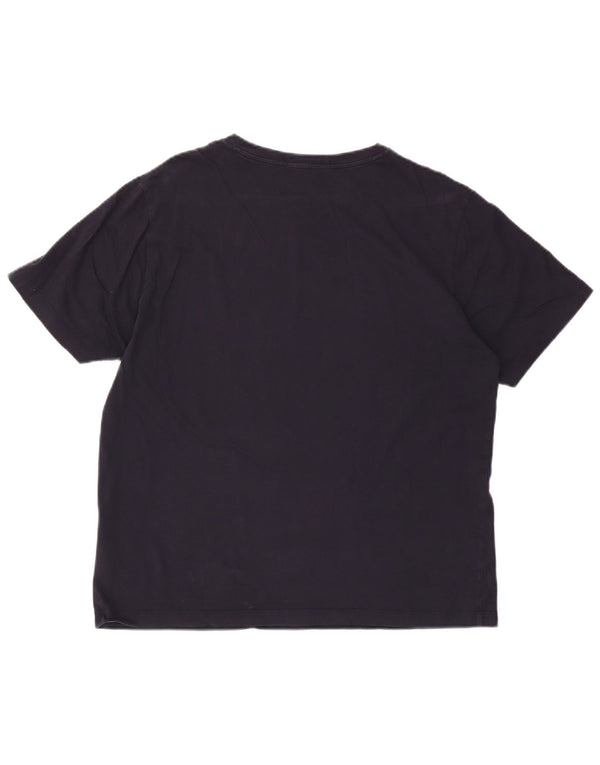 Damska koszulka z grafiką Calvin Klein Jeans Top UK 18 XL, granatowa, bawełniana