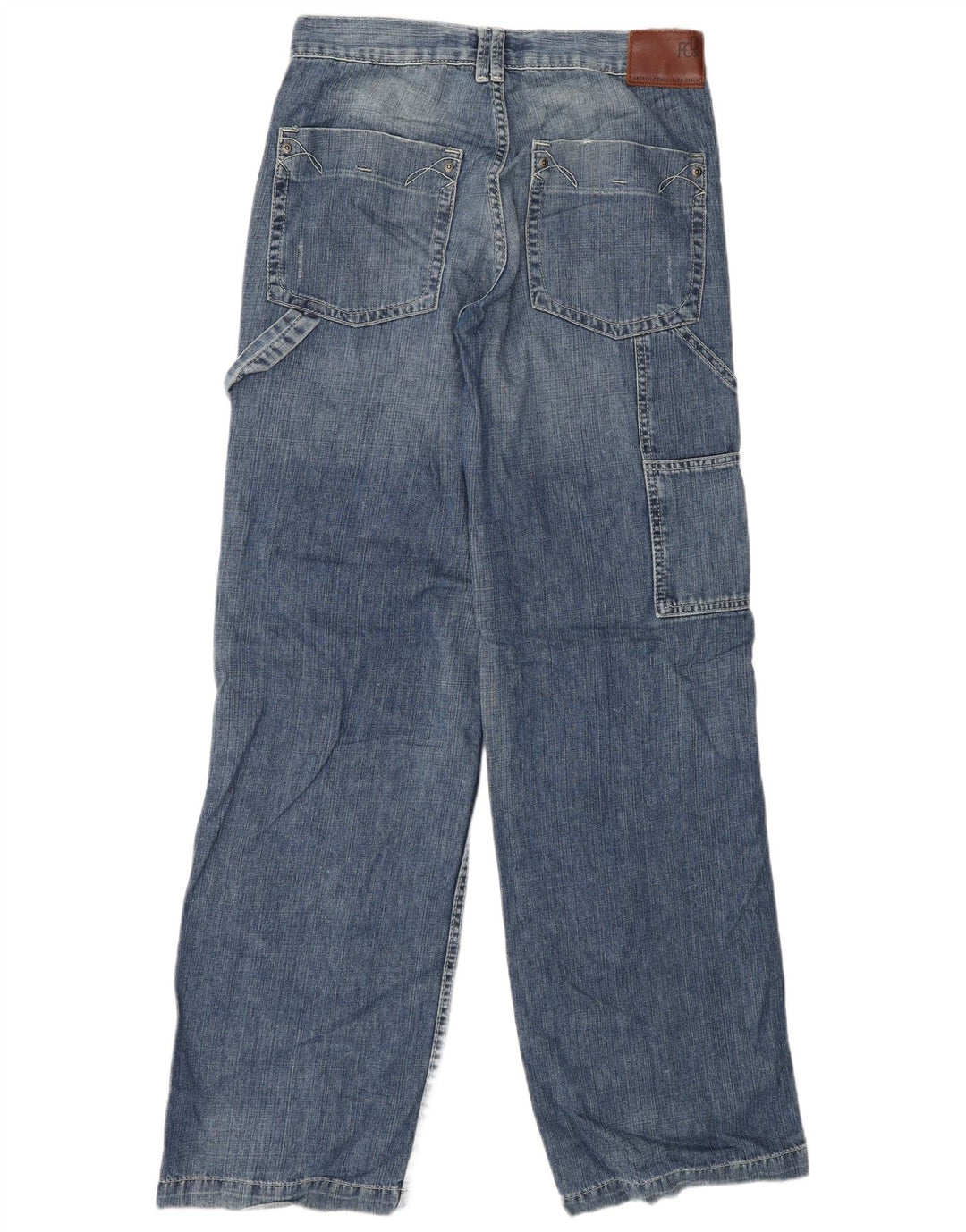 FRENCH CONNECTION Damskie jeansy Cargo Straight UK 8 Small W30 L33 Niebieskie