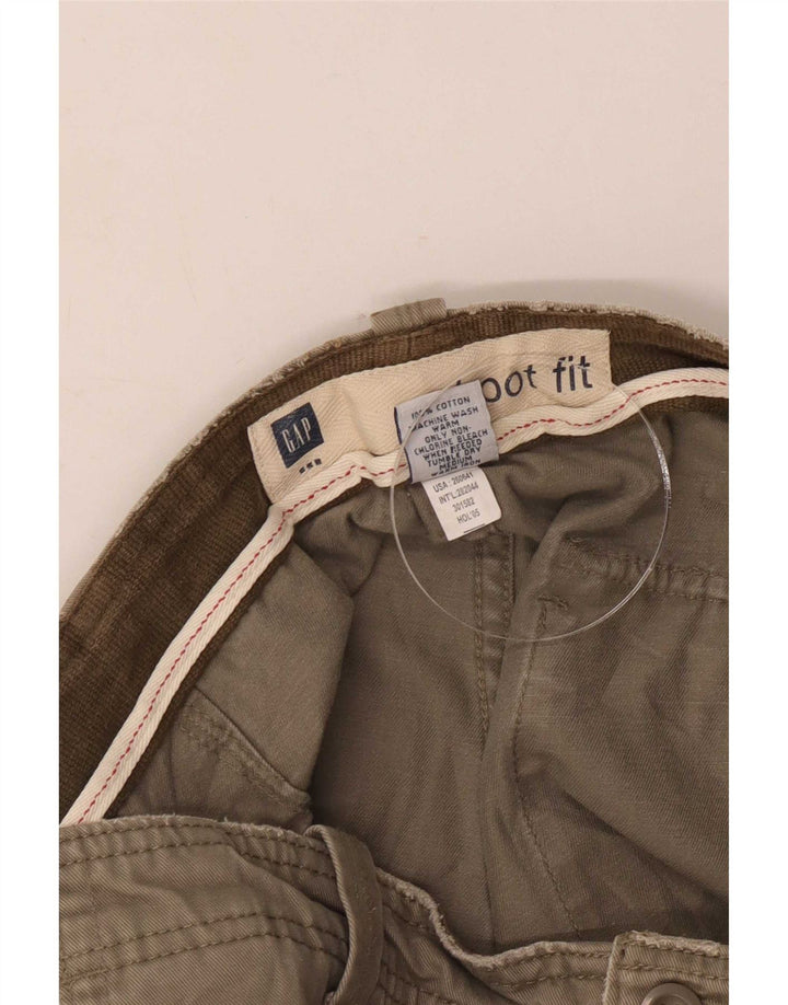 Męskie spodnie Chino Bootcut Gap W33 L32, bawełna khaki