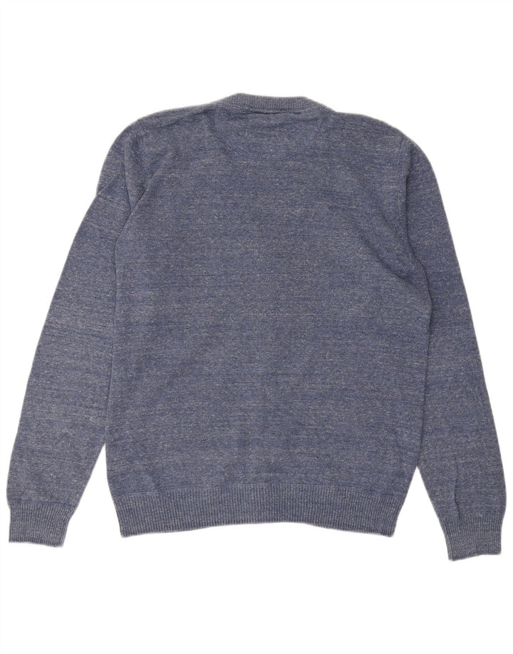 JACK & JONES Męski sweter rozpinany, średni niebieski, bawełniany