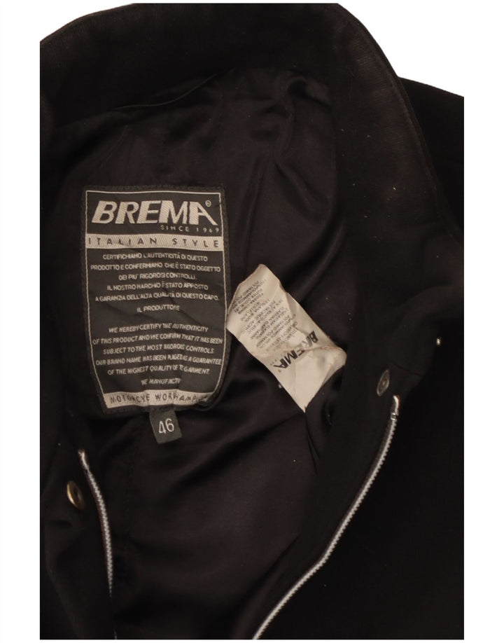 BREMA Womens Overcoat IT 46 Large Black Nylon