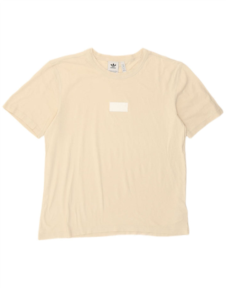 Adidas Męska koszulka Top Medium Off White Cotton