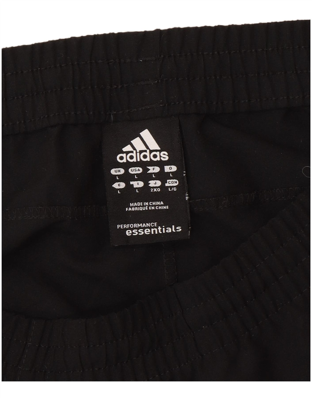 Męskie spodnie dresowe Adidas, duże, czarne, poliestrowe