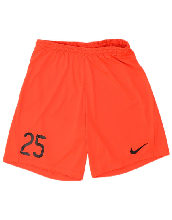Męskie spodenki sportowe Nike Dri Fit Graphic, duże, pomarańczowe, poliestrowe