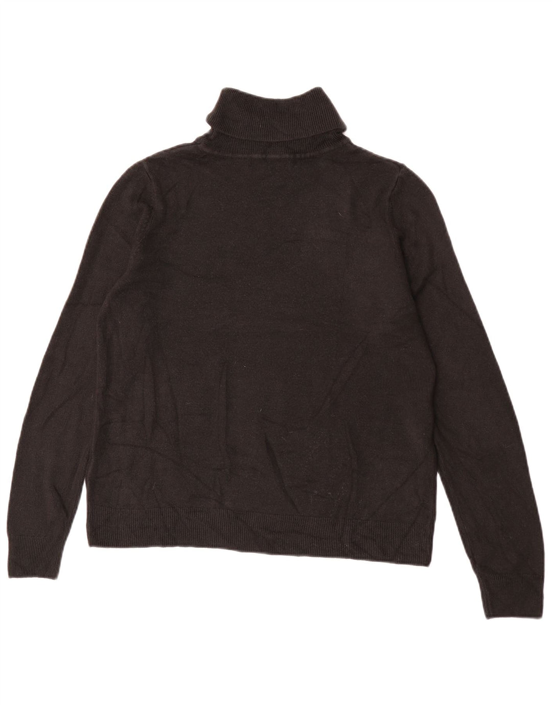 Marks & Spencer Damski sweter z golfem UK 16, duży, czarny akryl