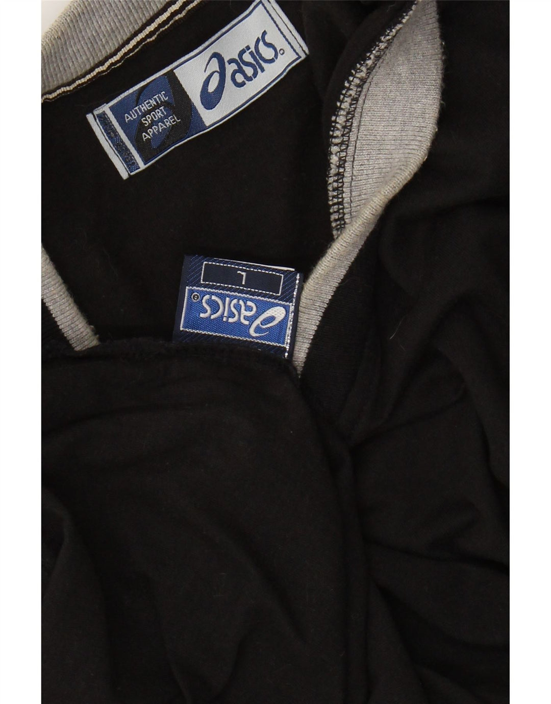 Męski T-shirt ASICS, duży, czarny, bawełniany