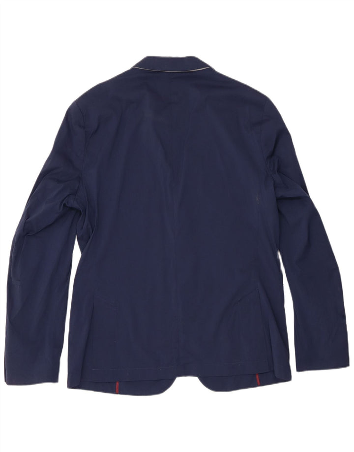 Zara Męska marynarka zapinana na 2 guziki EU 54 XL, granatowa, bawełniana