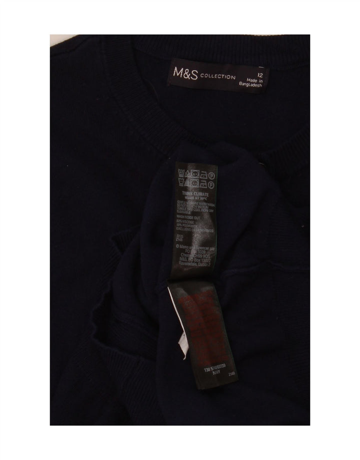 Sweter damski Marks & Spencer UK 12, średni granatowy, wiskoza