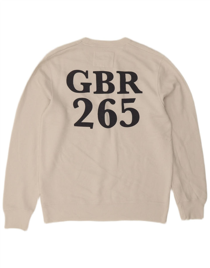 Męska bluza z grafiką Jack Wills, duża, biała, bawełniana