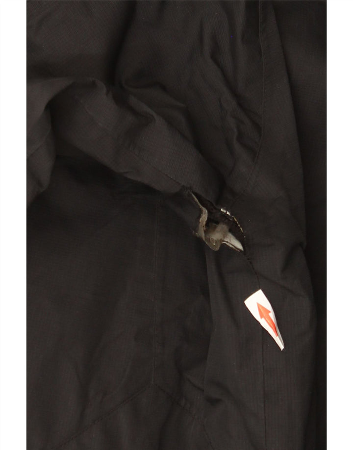 Męska kurtka przeciwdeszczowa z kapturem Mountain Warehouse UK 38, średni czarny nylon