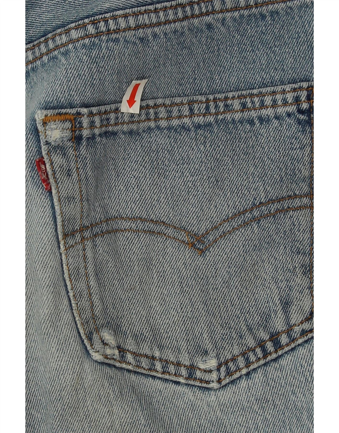 Męskie jeansy Levi's 501 w trudnej sytuacji W32 L27 Niebieska bawełna