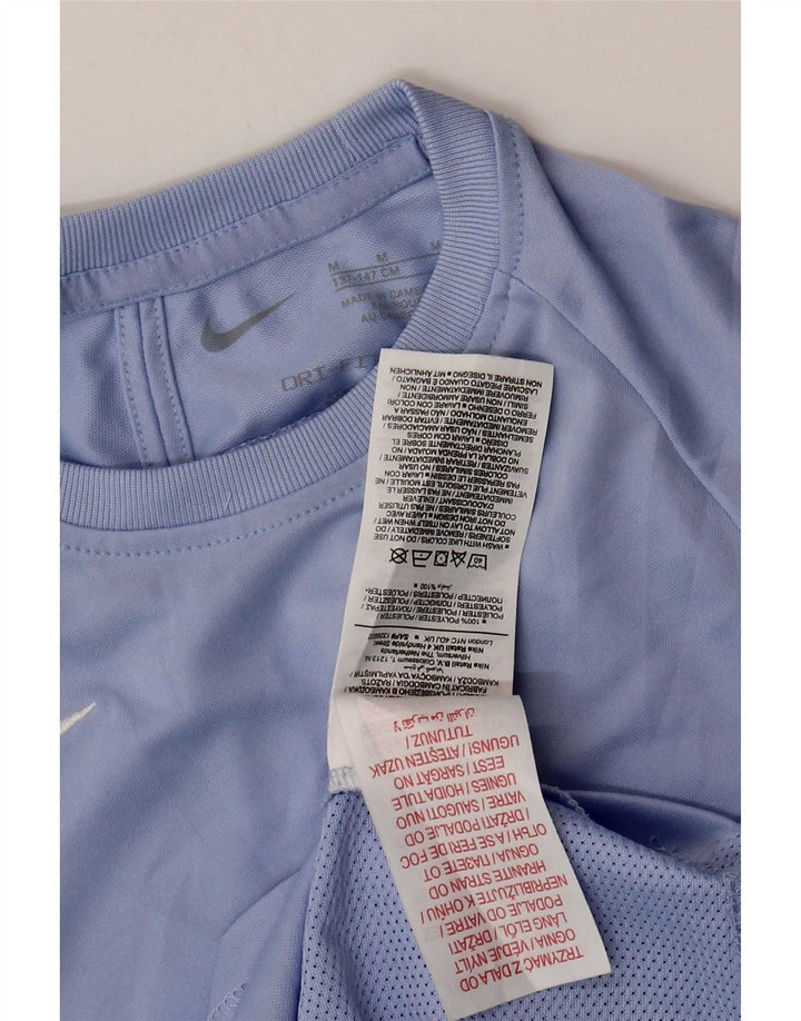 T-shirt chłopięcy Nike Dri Fit, 10-11 lat, średni niebieski, poliester z blokami kolorów