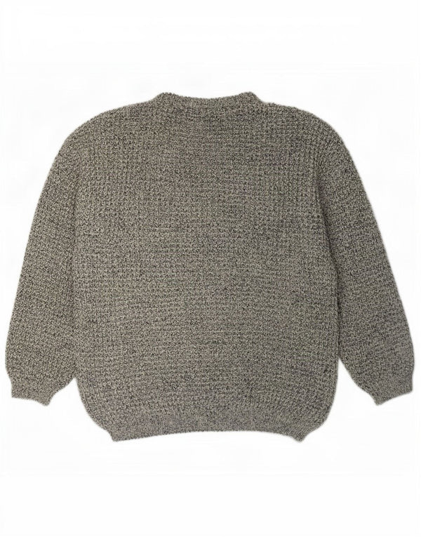 Męski sweter Lee z dekoltem w łódkę XL, szary, nakrapiany